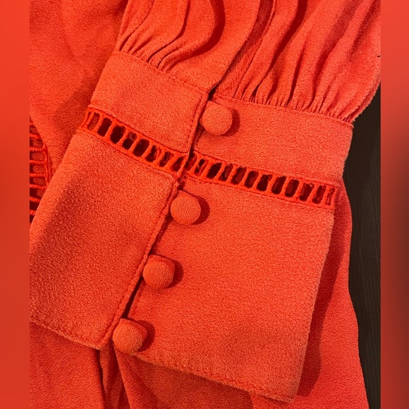 Free People Vintage Blouse with Bow Neckline *Like New*. Size S - Picture 5 of 8